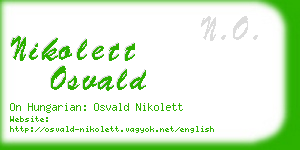 nikolett osvald business card